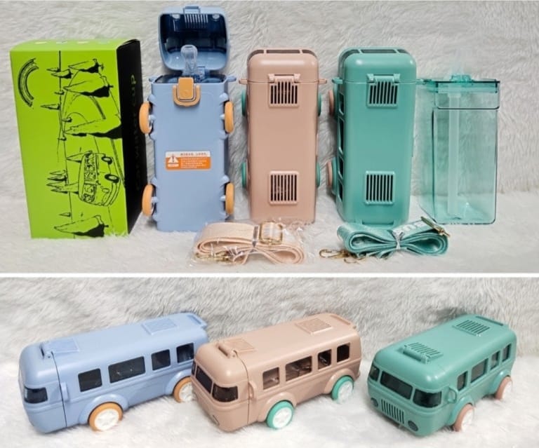 🚌Kids Bus Trolley Water Bottle